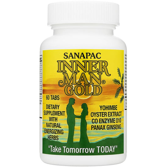 Inner Man Gold Sanapac bottle ready for daily vitality.