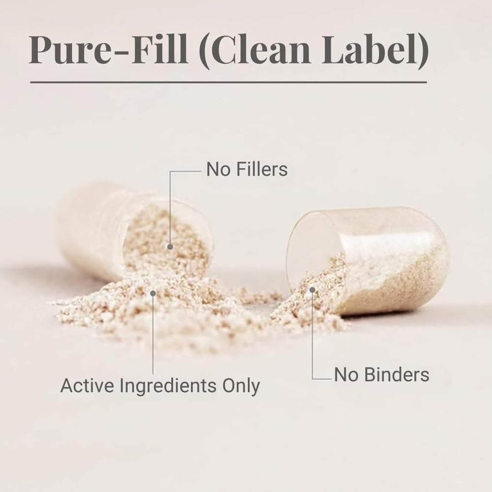 INNOPURE Perimenopause dosage card beside bottle for daily use.