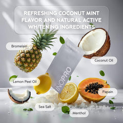 InoPro papain and bromelain enzymes targeting stains gently.