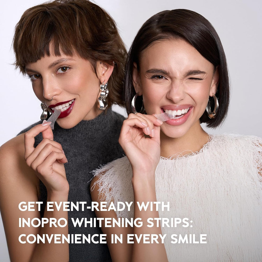 InoPro peroxide-free formula offers gentle whitening without harsh bleaching.