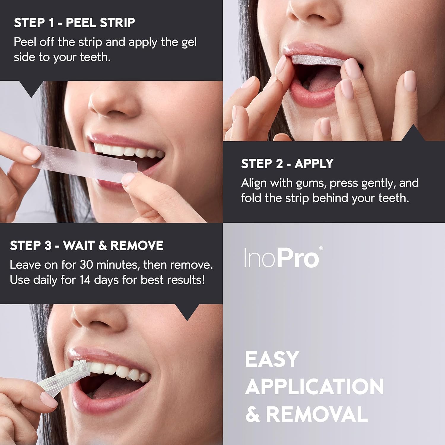 InoPro-friendly whitening routine for sensitive teeth and enamel safety.