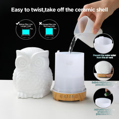 Inrorans Diffuser compact design fits desks, nightstands, and small spaces.