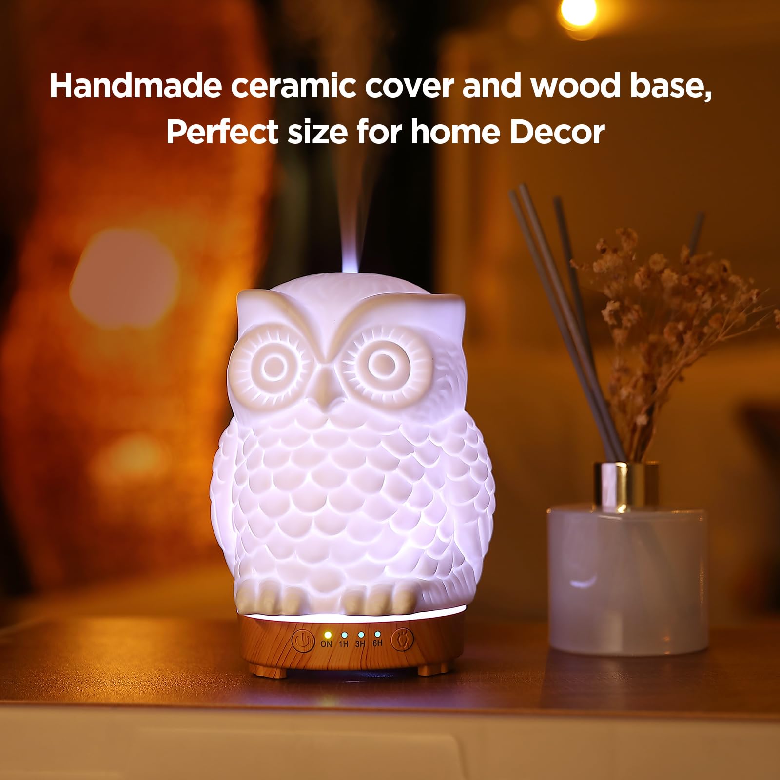 Inrorans Ultrasonic Diffuser delivers quiet humidification for bedroom or office.