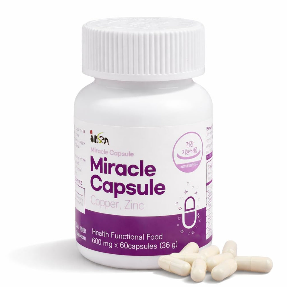 Insan Miracle Capsules bottle for daily wellness support.