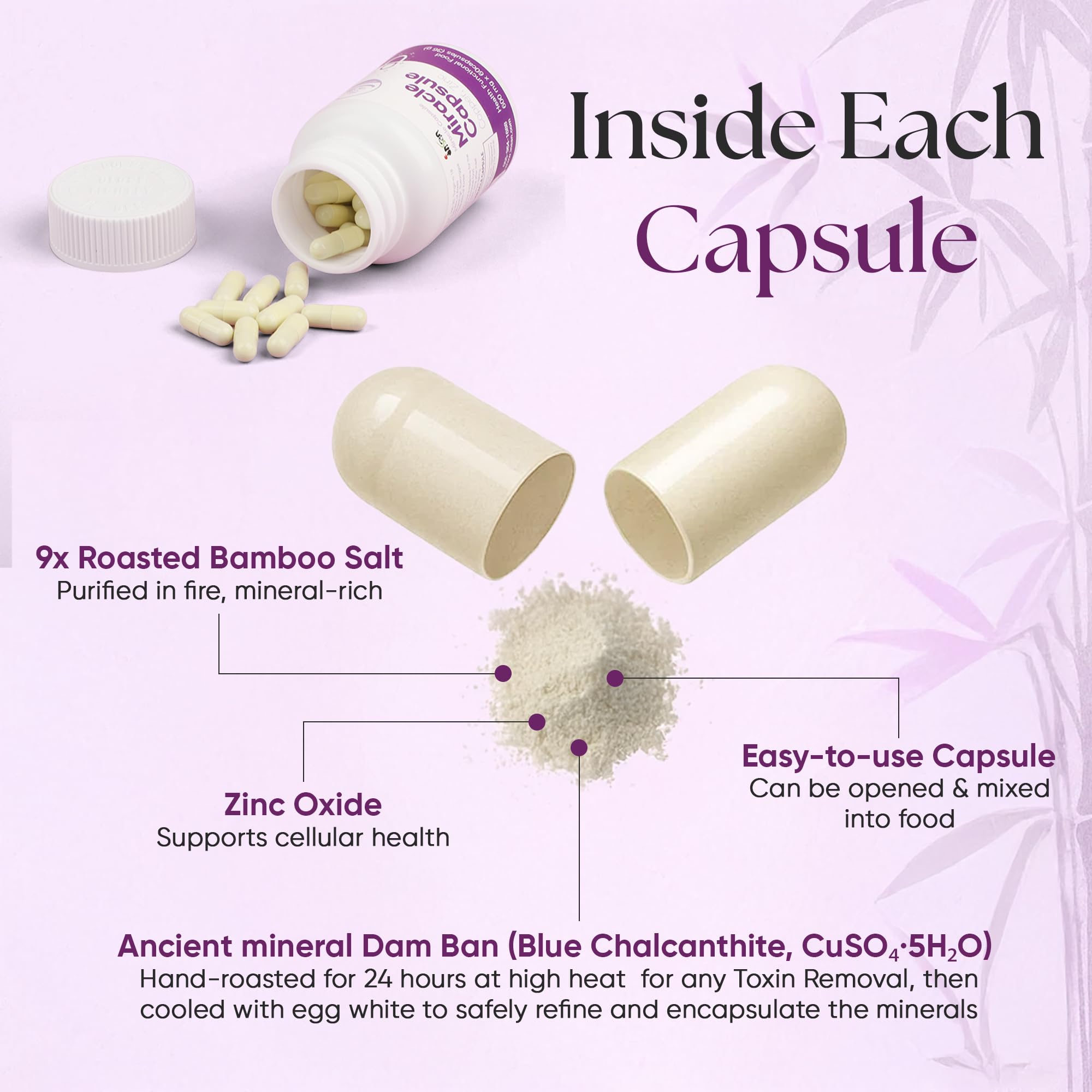 Closeup of Insan Miracle Capsules showing refined roasting texture.