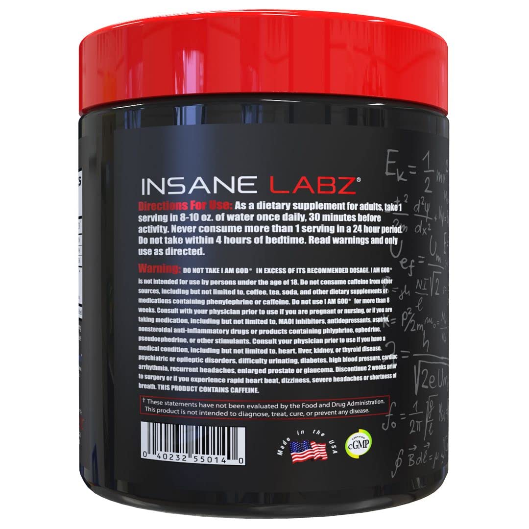 I am God pre-workout scoop ready for precise dosing