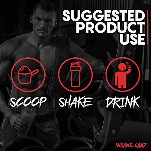 Powder being mixed in a shaker for Insane Veinz.