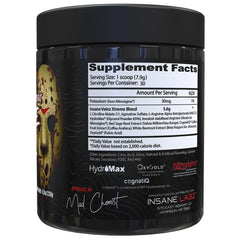 Insane Labz Insane Veinz Xtreme bottle back label, emphasizing hydration and arterial flow benefits.