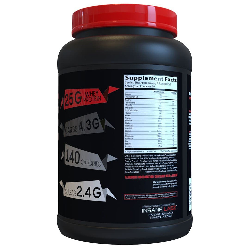 Insane Labz Insane Whey serving scoop ready to mix for a convenient shake