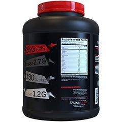 Insane Labz Insane Whey Strawberries & Cream shaker demonstrating smooth mixability.