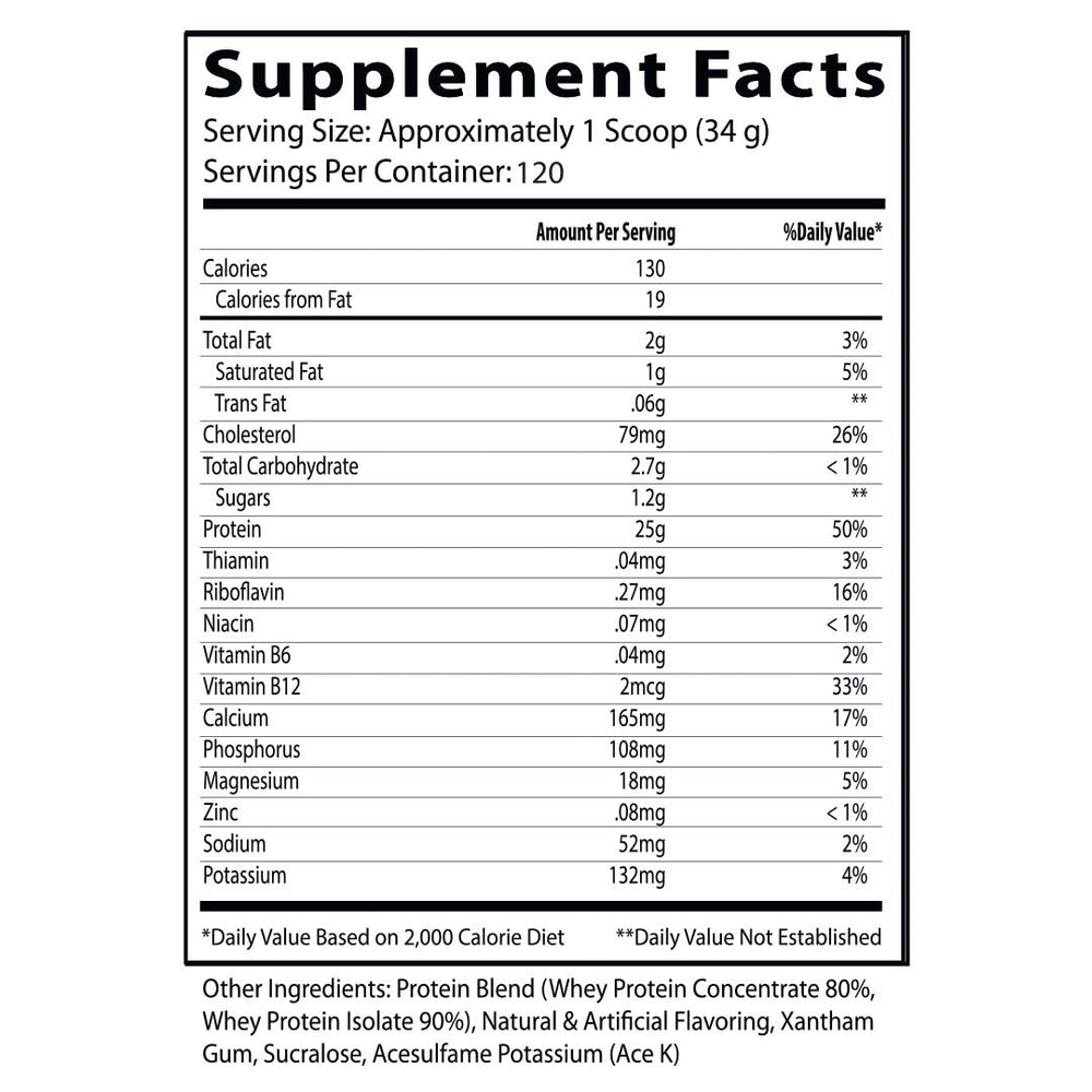 Insane Labz Insane Whey vanilla-serving spoon highlights measured protein portions.