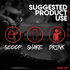 Label view of Insane Labz Psychotic apple showing ingredients