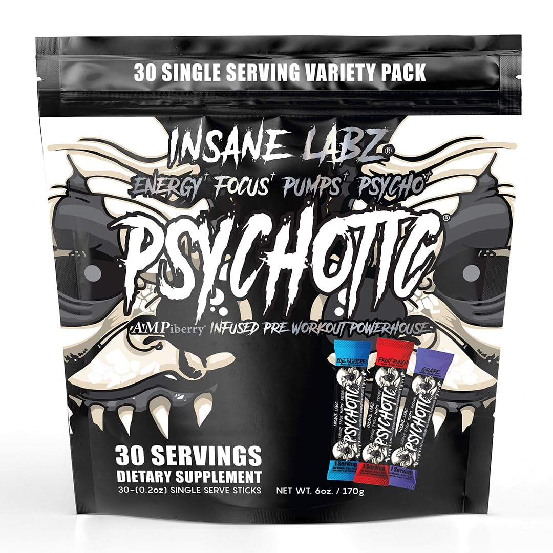 Insane Labz Psychotic Black tub front showing bold branding and label