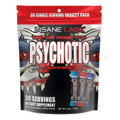 Insane Labz Psychotic energy bottle delivering long-lasting workout energy