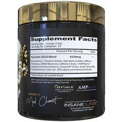 Powder form of Psychotic Gold ready to mix in water