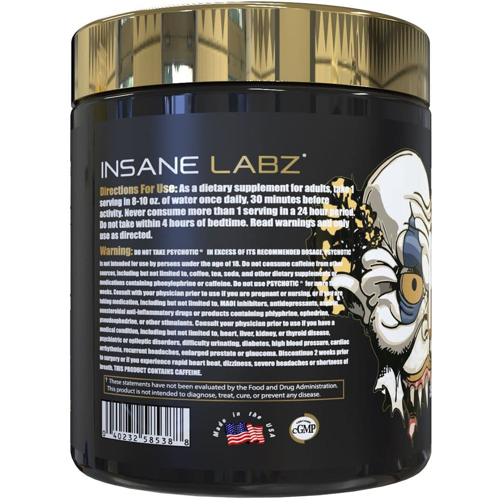 Scoop on desk ready to mix for pre-workout energy and focus.