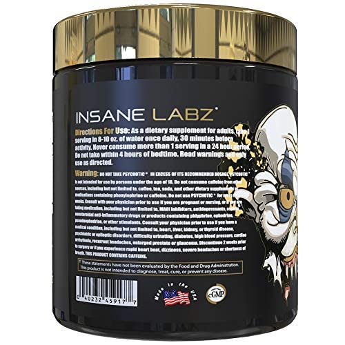Scoop of Psychotic Gold for easy pre-workout serving