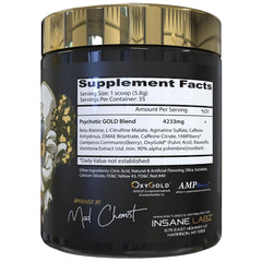 Insane Labz Psychotic Gold scoop highlights rapid mix and powerful energy