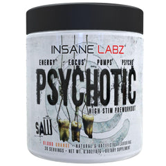 Insane Labz Psychotic Saw bottle pour ready for quick energy boost