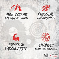 Serving scoop of Fruit Punch flavor signals a flavorful pre-workout option.