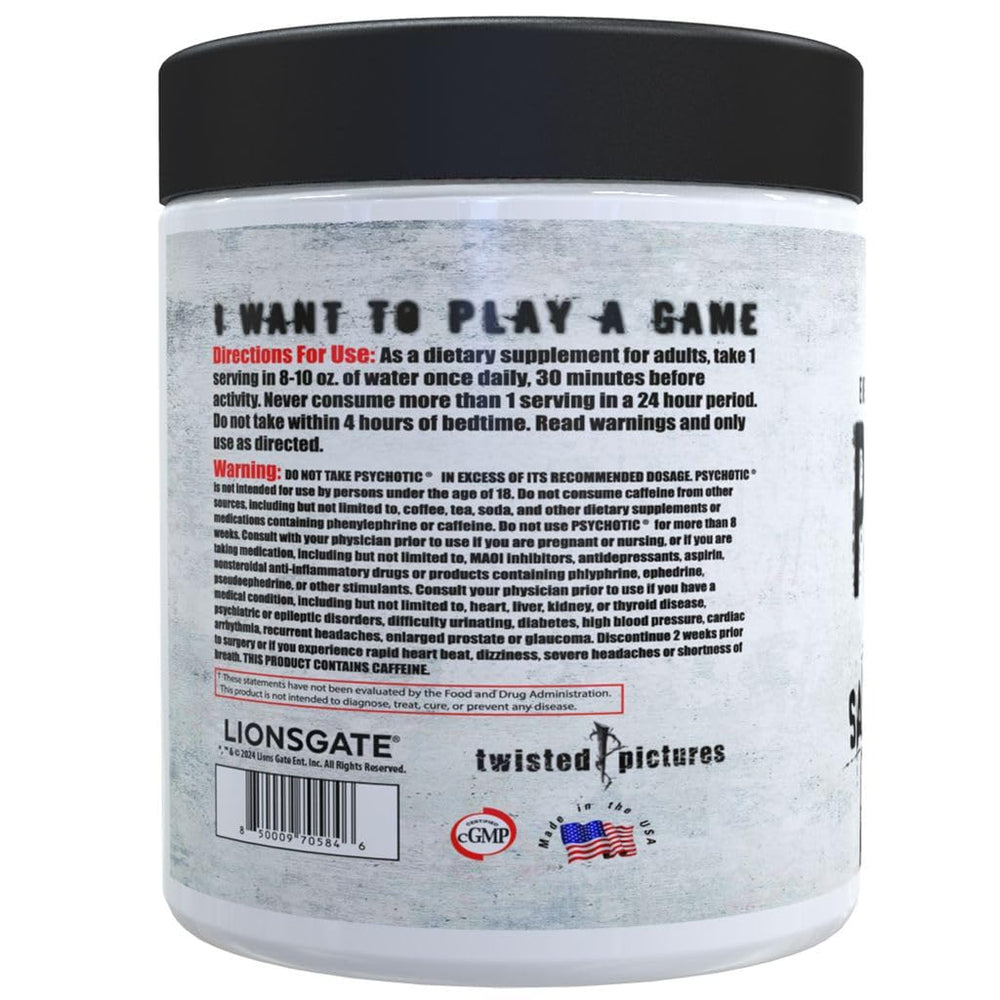 Bottle label highlights key ingredients like Teacrine and CognitIQ for focus and endurance.