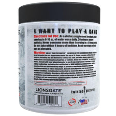 Insane Labz Psychotic SAW label closeup with brand and ingredients