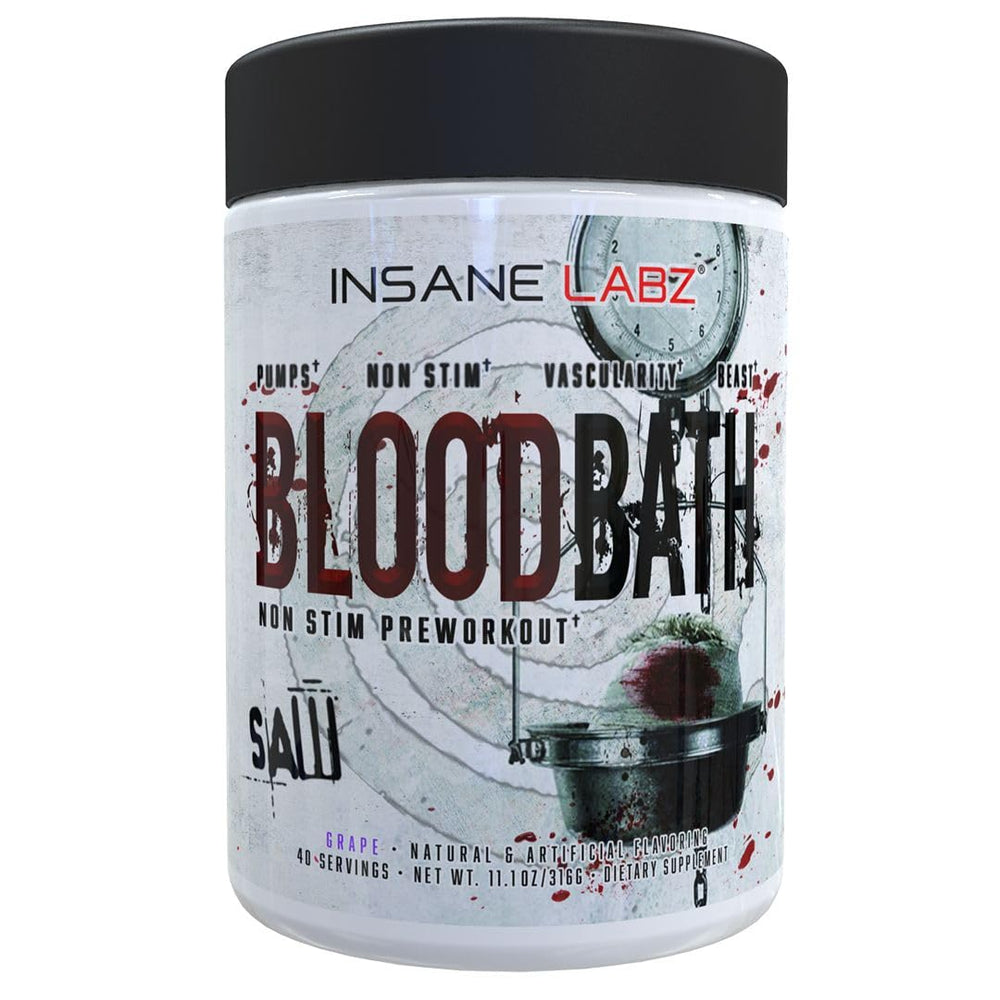 Insane Labz Psychotic Saw label close up with stimulant blend