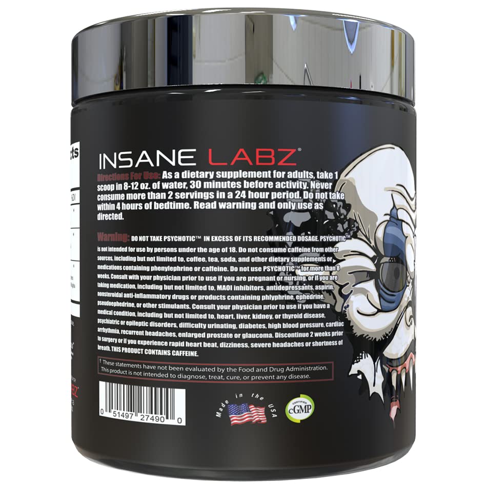 Insane Labz Psychotic Test creatine HCl visual for sustained power
