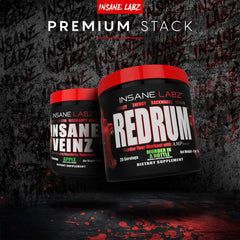 Insane Labz Redrum grape-flavor illustration conveys refreshing taste and sustained energy.