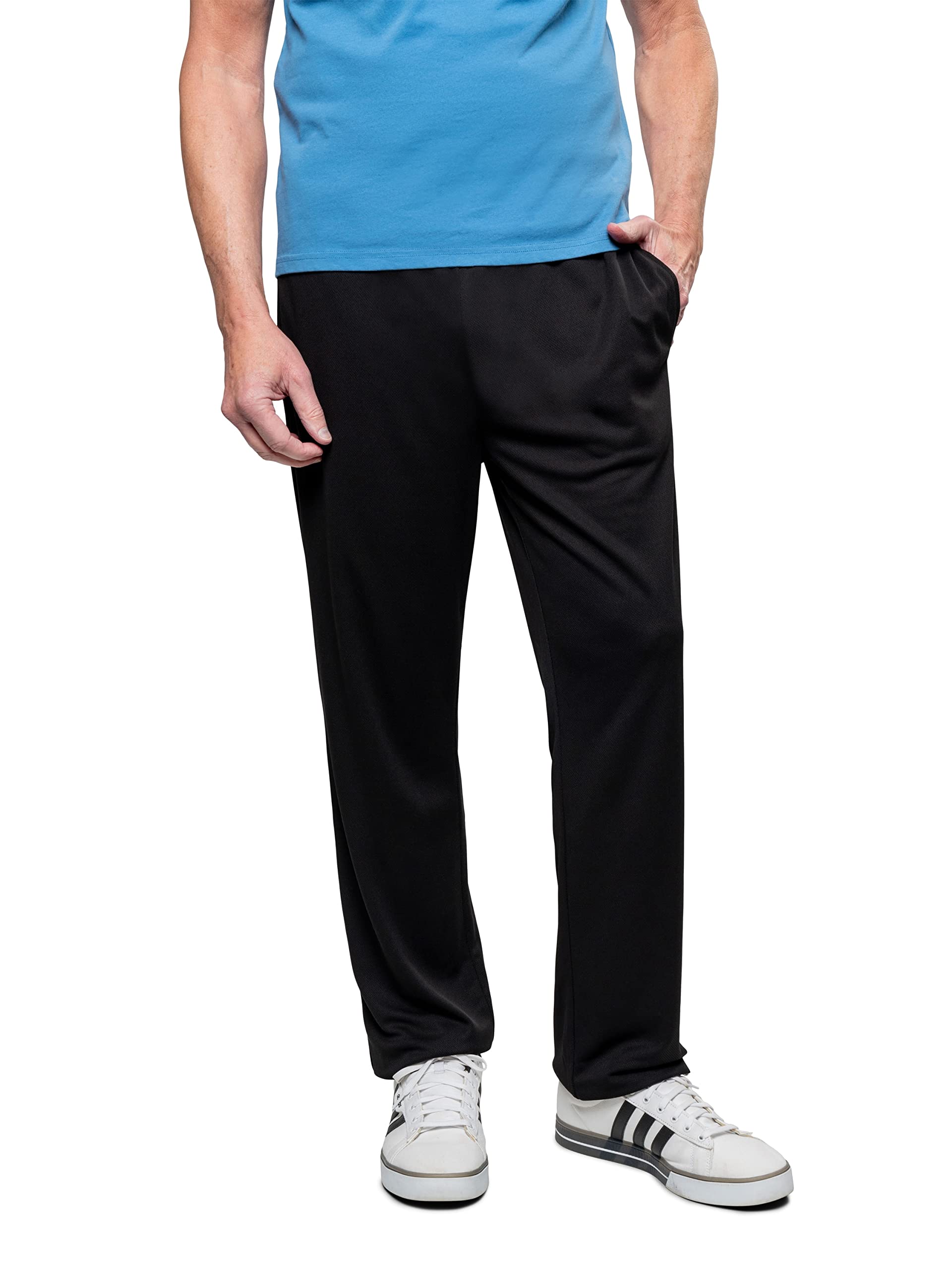 Insect Shield men's mesh sport pant front view for outdoor protection.