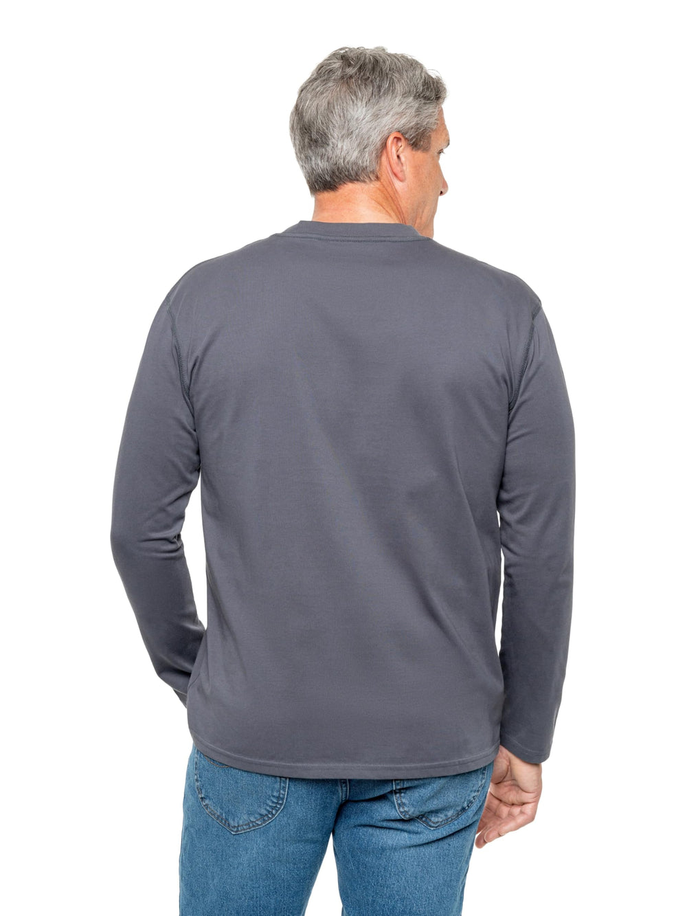 Insect Shield men's long sleeve pocket tee front pocket close-up highlighting convenient storage in outdoor activities