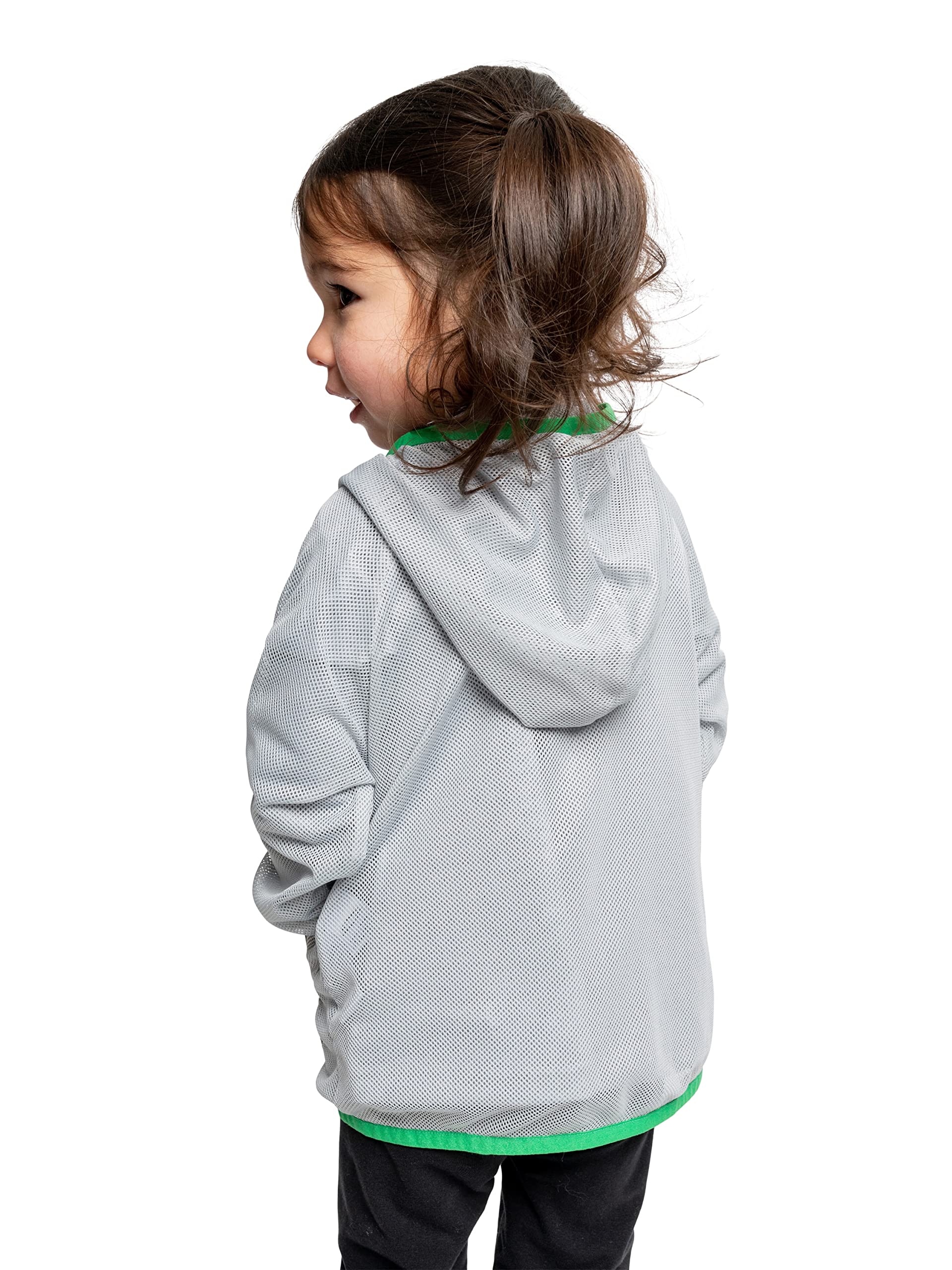 Insect Shield HaloNet Hoodie fabric close-up shows breathable, lightweight mesh.
