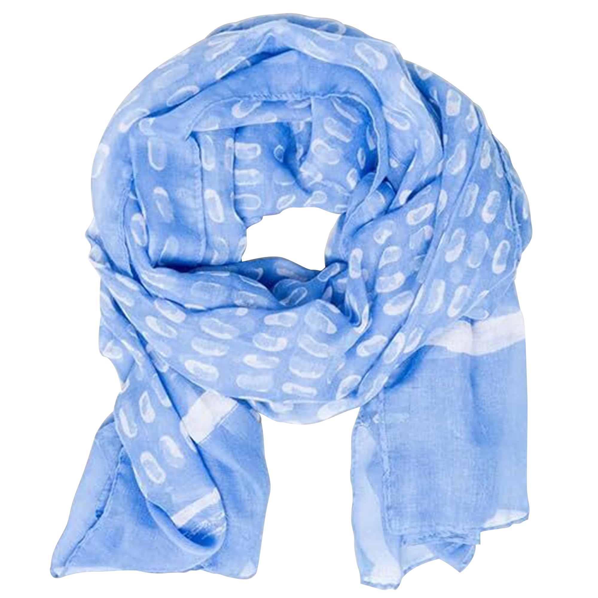 Insect Shield Willow Wrap close-up on light periwinkle fabric for outdoor protection.