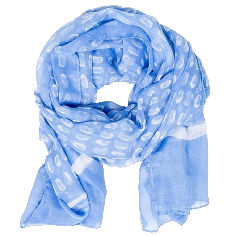 Insect Shield Willow Wrap close-up on light periwinkle fabric for outdoor protection.