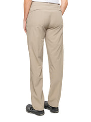 Insect Shield Women's Elements Lite Pant khaki color worn during outdoor activities