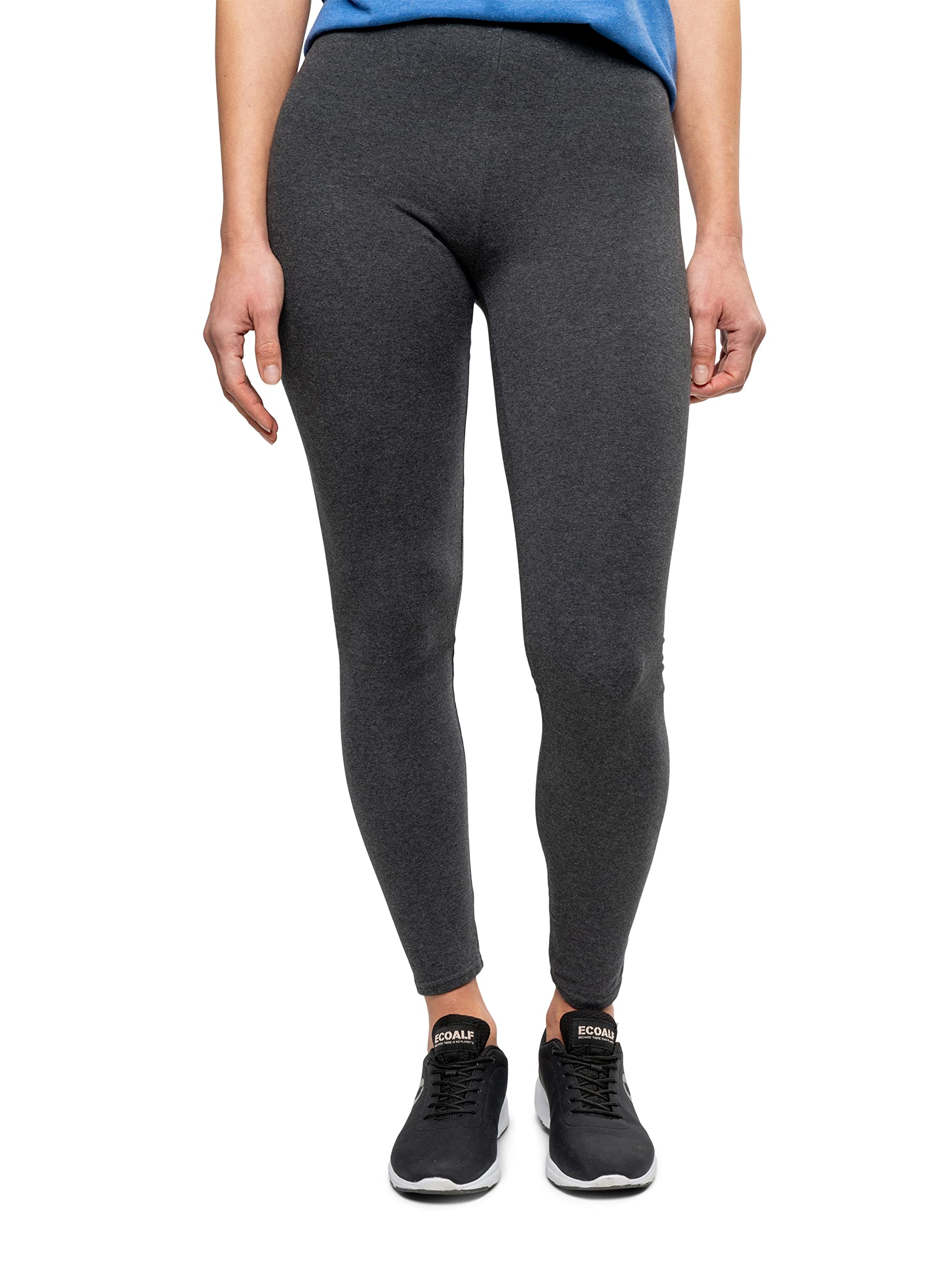 Insect Shield women's leggings charcoal full-length view with built-in insect protection for outdoor wear.