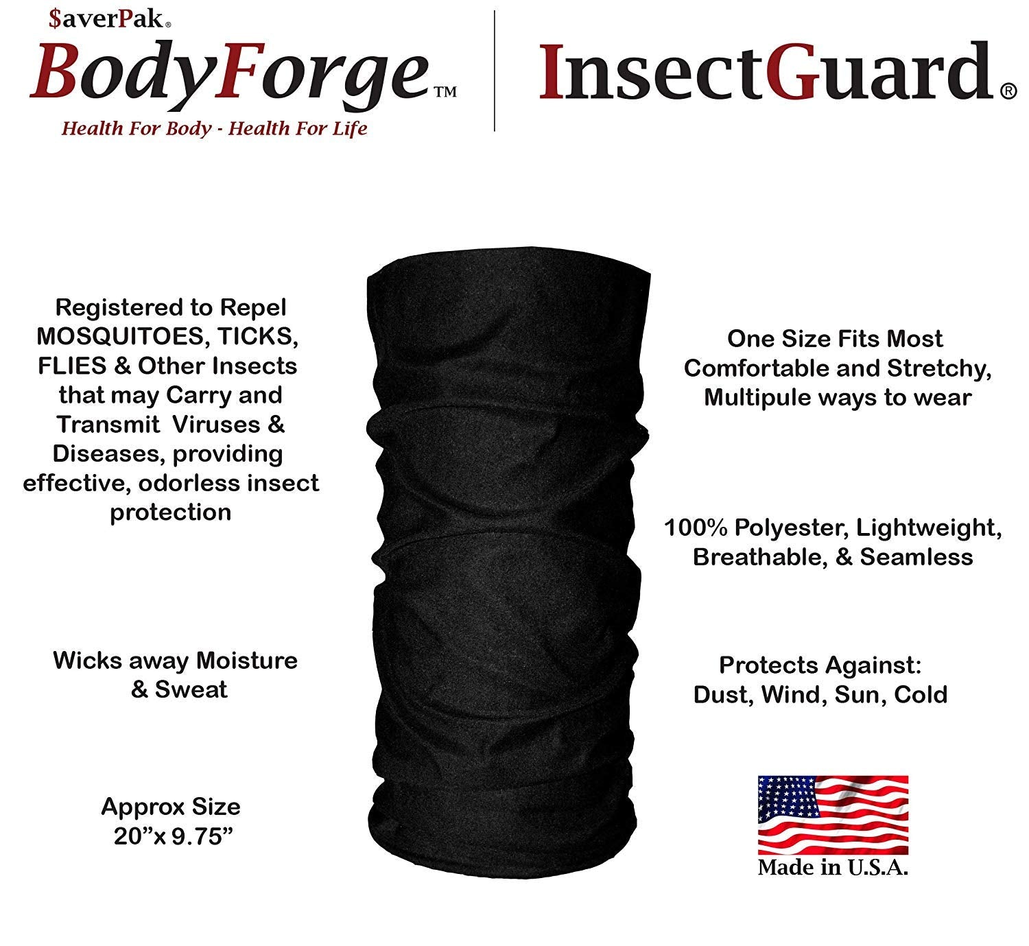 InsectGuard permethrin-treated strap closeup shows long-lasting insect protection.