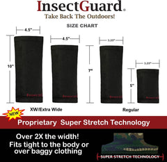 InsectGuard permethrin-treated gaiters close-up shows microencapsulated protection.