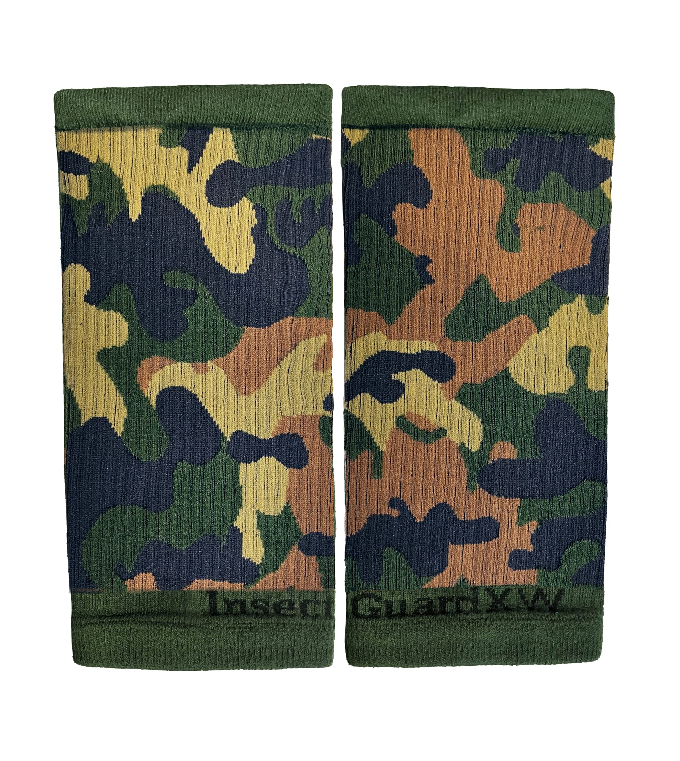 InsectGuard camo gaiters in varying weather, wind and rain resistant.
