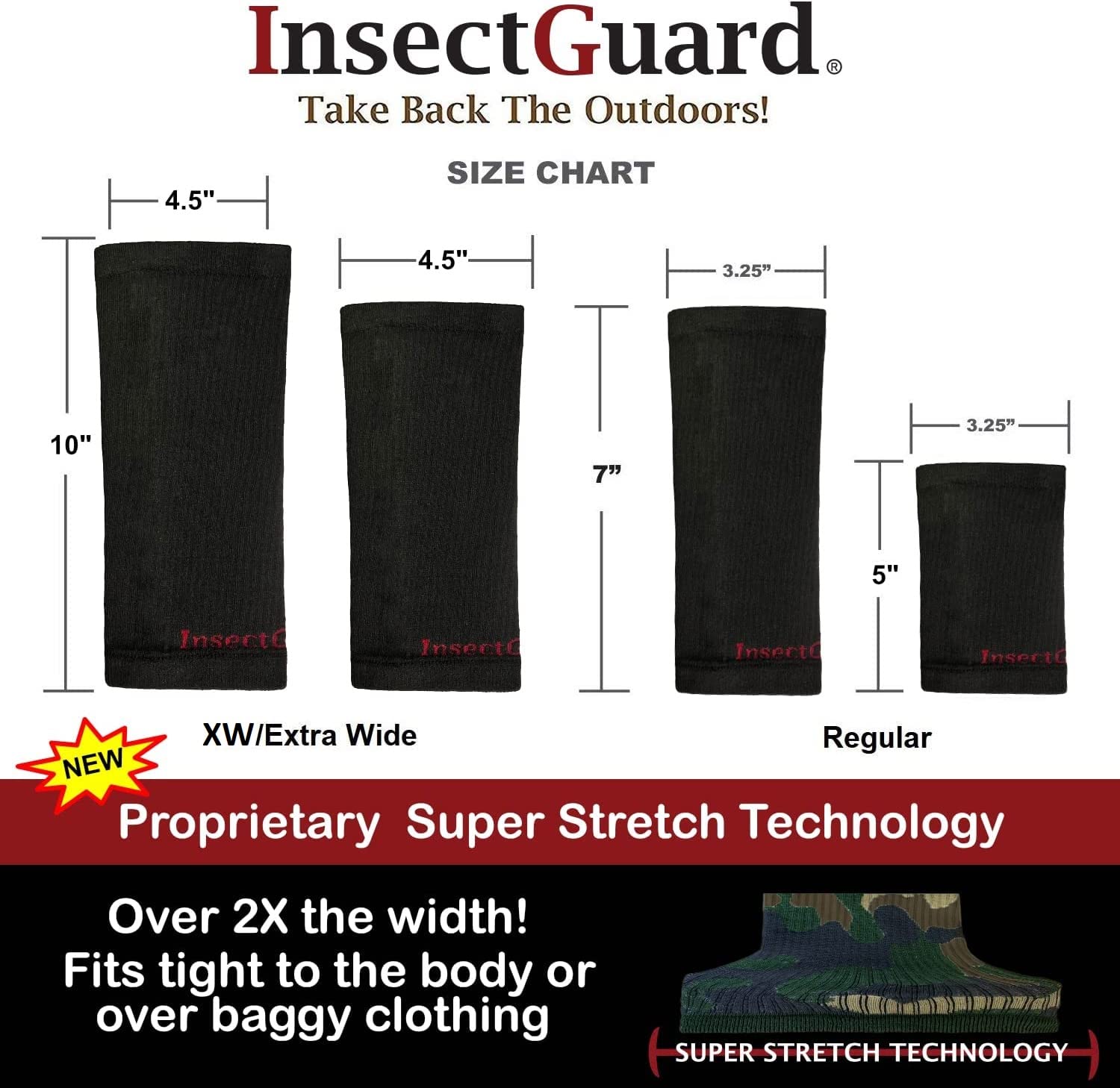 InsectGuard belt measurement guide image showing easy length adjustments.