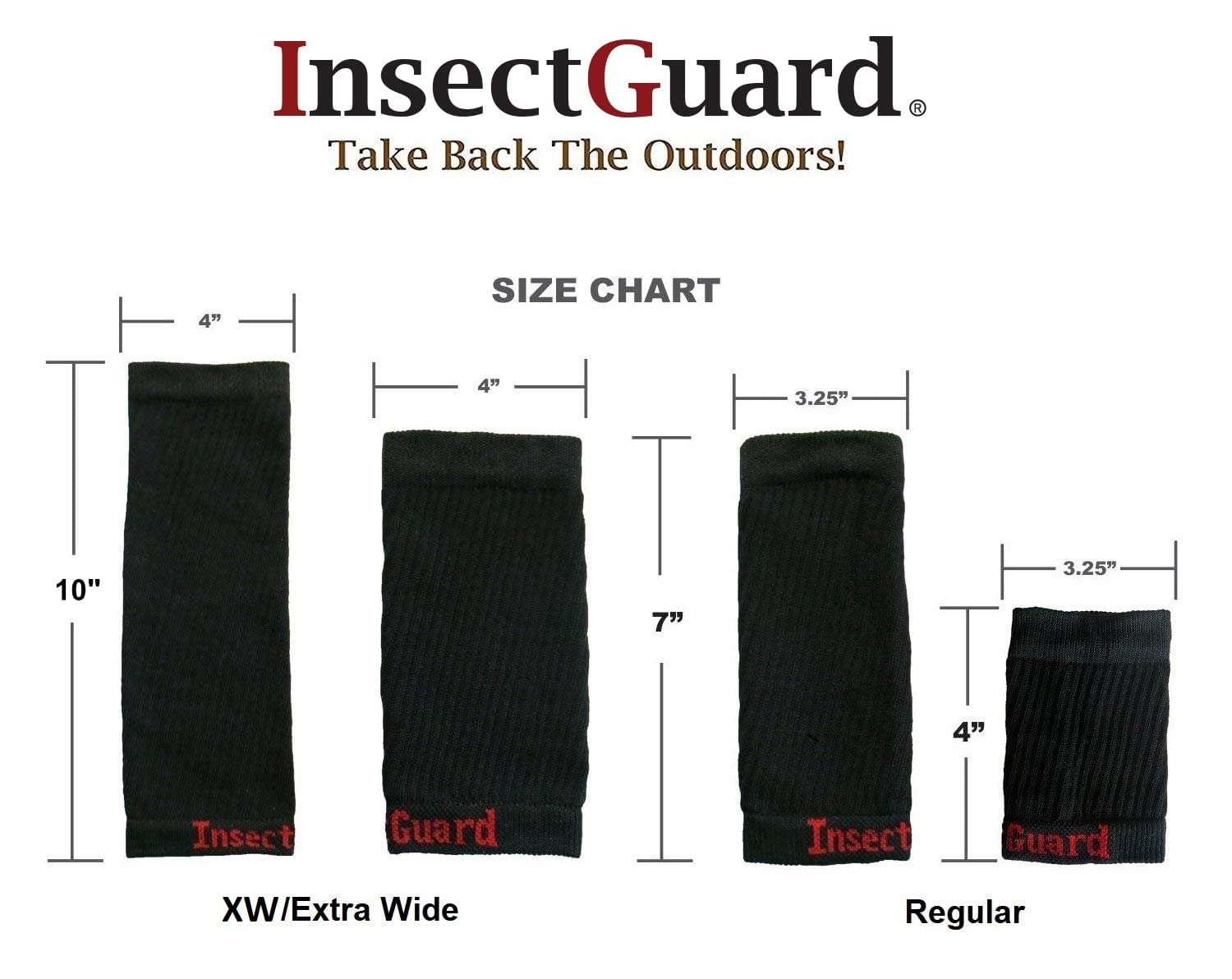 InsectGuard 7 inch leg gaiters in black ready for trails