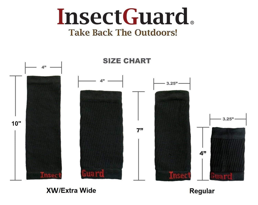 InsectGuard 7 inch leg gaiters in black ready for trails