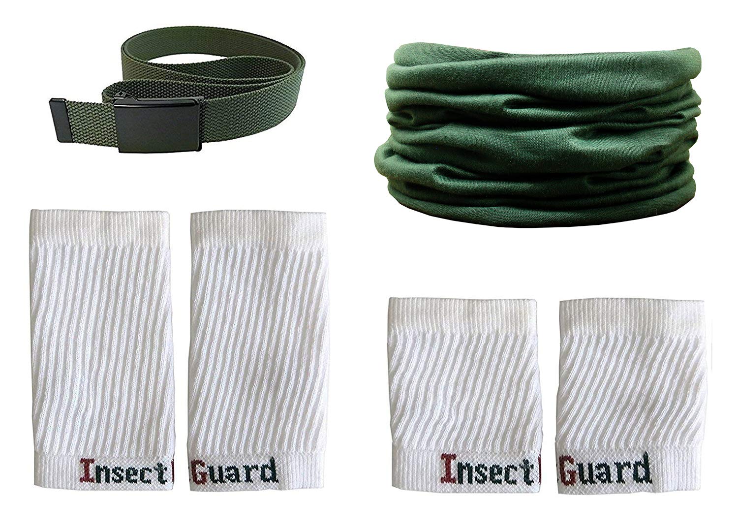 InsectGuard Tick Gaiters pack overview showing belt and gaiters