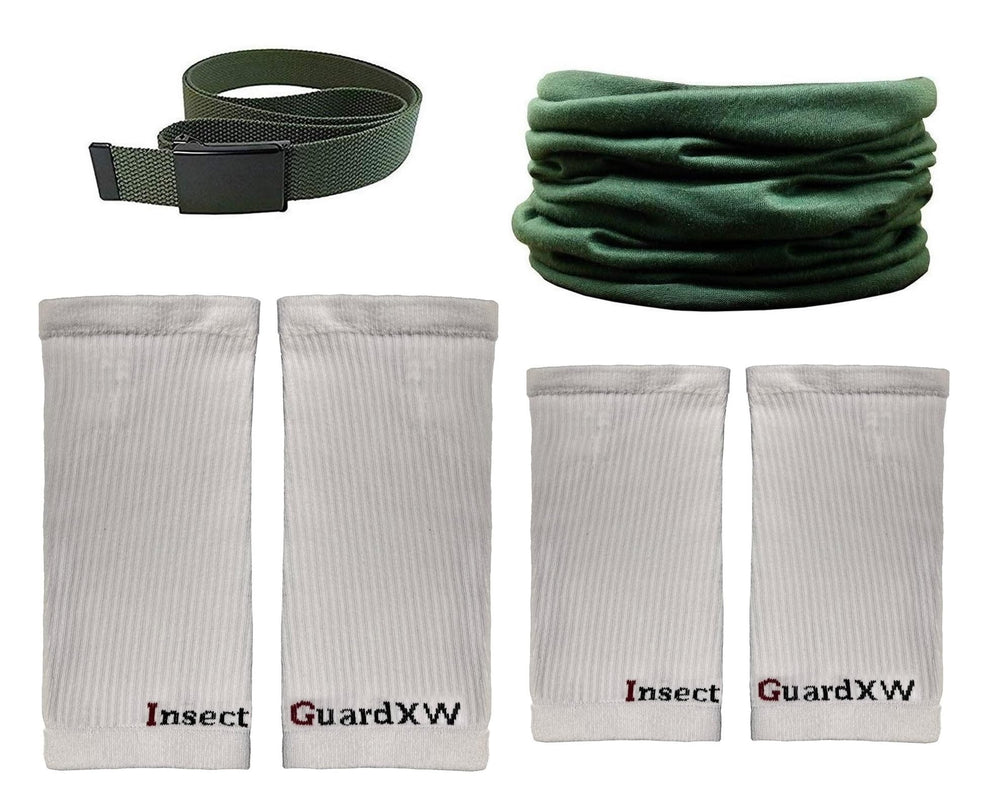 InsectGuard Tick Gaiters package with belt and gaiters for all-day insect protection