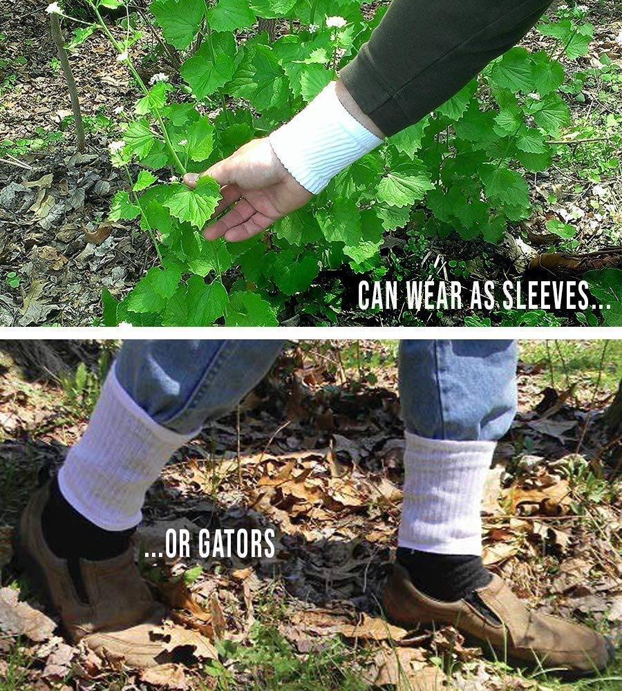 InsectGuard Tick Gaiters wearer setup demonstrates comfortable fit.