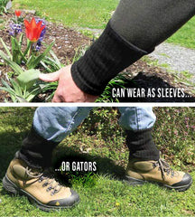 InsectGuard gaiters in light rain scene demonstrates weather-ready performance.