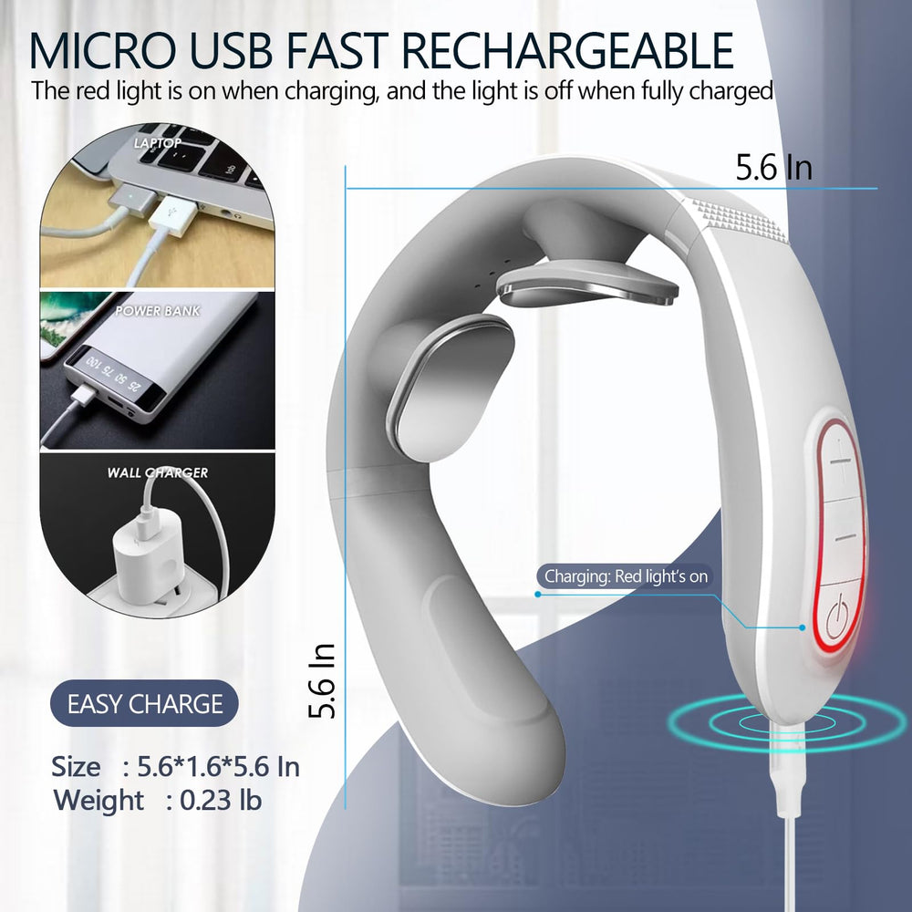 INSHUEY neck massager portable design for on-the-go relief.