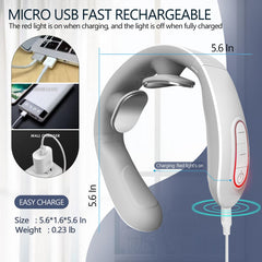 INSHUEY neck massager portable design for on-the-go relief.