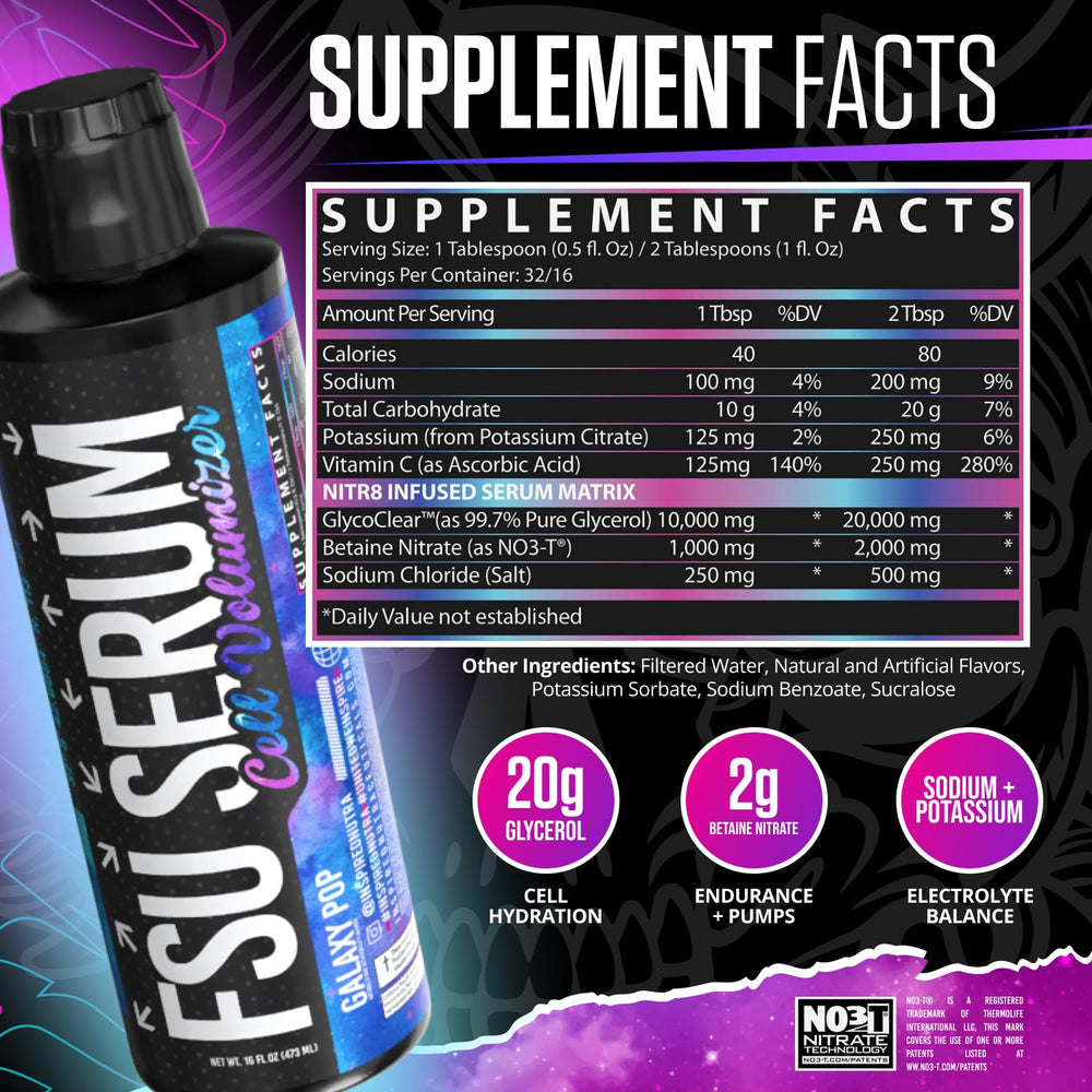 Inspired Nutraceuticals FSU Serum hydration-focused formula supports endurance and nutrient delivery.