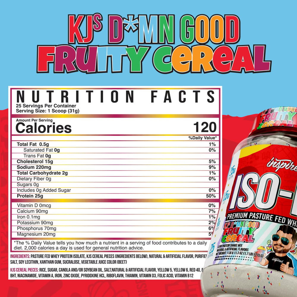 A scoop stirred in a glass delivers fruity cereal flavor.